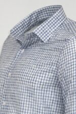 Plaid-Slim-Fit-Navy-Blue-Men-Shirt-Wessi-1