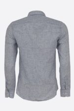 Plaid-Slim-Fit-Navy-Blue-Men-Shirt-Wessi-3