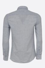 Plaid-Slim-Fit-Sky-Blue-Men-Shirt-Wessi-2