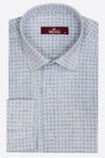 Plaid-Slim-Fit-Sky-Blue-Men-Shirt-Wessi-3