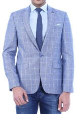 Plaid-Slimfit-Blue-Jacket-Wessi-1