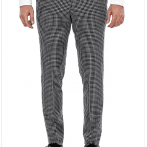 Plaid Small Checkered Black Pants-Wessi