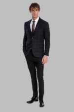 Plaid-Wool-Black-Men-Blazer-Wessi-2
