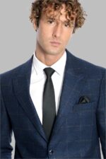 Plaid-Wool-Navy-Blue-Men-Blazer-Wessi-1