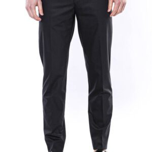 Plain Anthracite Men Pants - Wessi