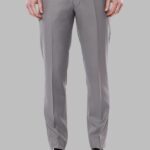 Plain Beige Men Trousers - Wessi