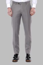 Plain Beige Men Trousers