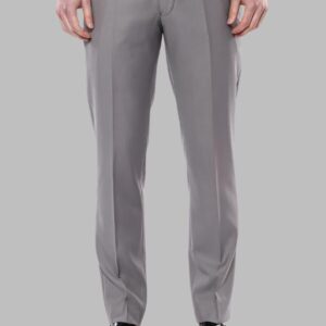 Plain Beige Men Trousers - Wessi