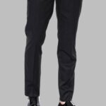 Plain Black Men Trousers - Wessi