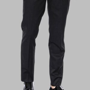 Plain Black Men Trousers - Wessi