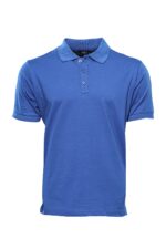 Plain Blue Polo Collar T-shirt