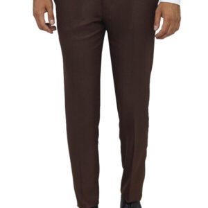 Plain Brown Men Pants - Wessi