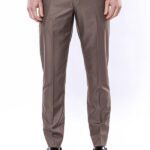 Plain Brown Men Trousers - Wessi