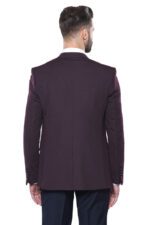 Plain-Burgundy-Vest-Blazer-Set-Wessi-3