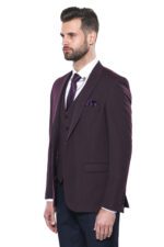 Plain-Burgundy-Vest-Blazer-Set-Wessi-4