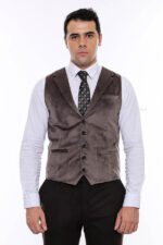 Plain-Collared-Brown-Men-Vest-Wessi-2