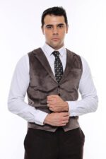 Plain-Collared-Brown-Men-Vest-Wessi-5