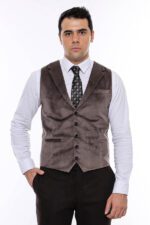 Plain-Collared-Brown-Men-Vest-Wessi-6
