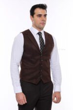 Plain-Collared-Dark-Brown-Men-Vest-Wessi-2