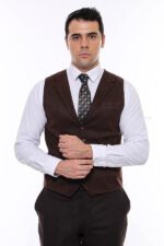 Plain-Collared-Dark-Brown-Men-Vest-Wessi-3