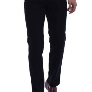 Plain Covered Pocket Suede Black Men Pants - Wessi