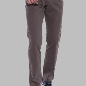 Plain Covered Pocket Suede Brown Men Pants - Wessi