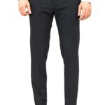 Plain Dark Grey Men Pants - Wessi