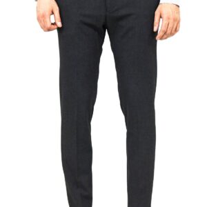 Plain Dark Grey Men Pants - Wessi