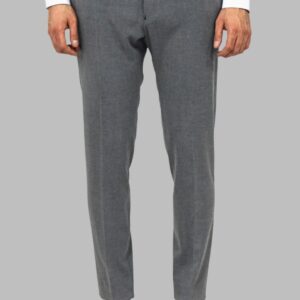 Plain Grey Men Dress Pants - Wessi