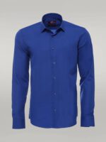 Plain-Long-Sleeves-Indigo-Blue-Men-Shirt-Wessi-2