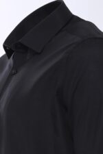 Plain-Long-Sleeves-Regular-Fit-Black-Men-Shirt-Wessi-6