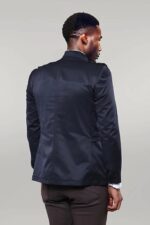 Plain-Navy-Blue-Men-Short-Coat-Wessi-3