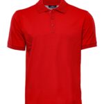 Plain Red Polo Collar T-Shirt - Wessi