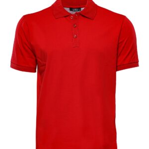 Plain Red Polo Collar T-Shirt - Wessi