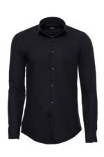 Plain-Slim-Fit-Black-Men-Lumberjack-Shirt-Wessi-3