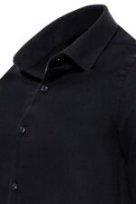 Plain-Slim-Fit-Black-Men-Lumberjack-Shirt-Wessi-4