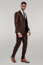 Plain-Slim-Fit-Brown-Men-Suit-Wessi-1