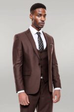 Plain-Slim-Fit-Brown-Men-Suit-Wessi-8