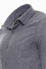 Plain-Slim-Fit-Grey-Men-Lumberjack-Men-Shirt-Wessi-1
