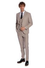 Plain-Slim-Fit-Light-Brown-Men-Suit-Wessi-1