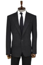 Plain Slim Fit Sport Anthracite Men Blazer