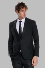 Plain-Slim-Fit-Sport-Black-Men-Blazer-Wessi-4