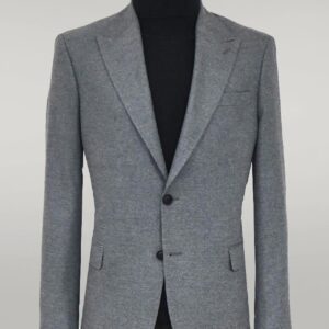 Plain Slim Fit Sport Grey Men Blazer - Wessi
