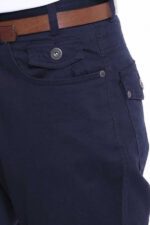 Plain-Suede-Flap-Pockets-Cotton-Navy-Blue-Men-Pants-Wessi-1