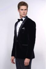 Plain-Velvet-Black-Blazer-Wessi-2