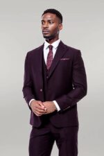Plain-Wide-Lapel-Burgundy-Men-Suit-Wessi-4