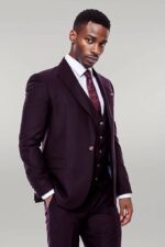 Plain-Wide-Lapel-Burgundy-Men-Suit-Wessi-5