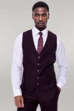 Plain-Wide-Lapel-Burgundy-Men-Suit-Wessi-7