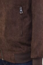 Plain-Zippered-Pockets-Brown-Men-Bomber-Coat-Wessi-4