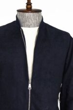 Plain-Zippered-Pockets-Navy-Blue-Men-Bomber-Coat-Wessi-1
